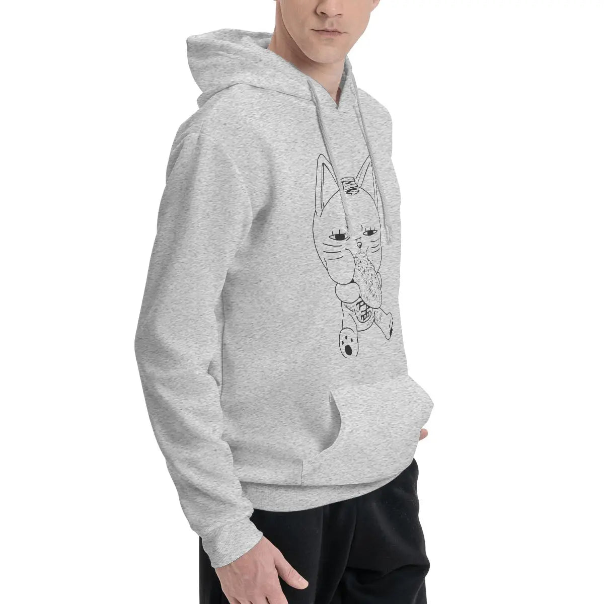 Mysterious Cat Creature Black - Dandadan Hoodie