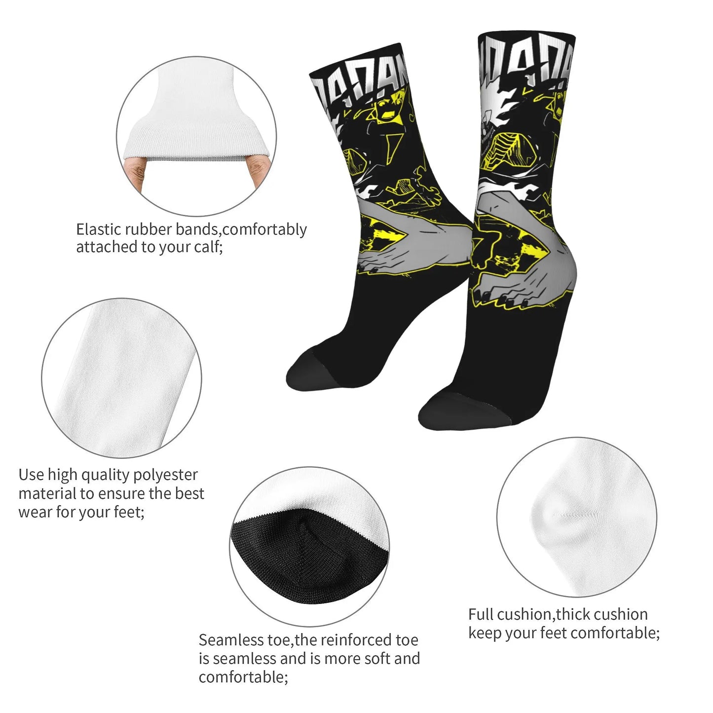 Dandadan Electric Skeleton Socks