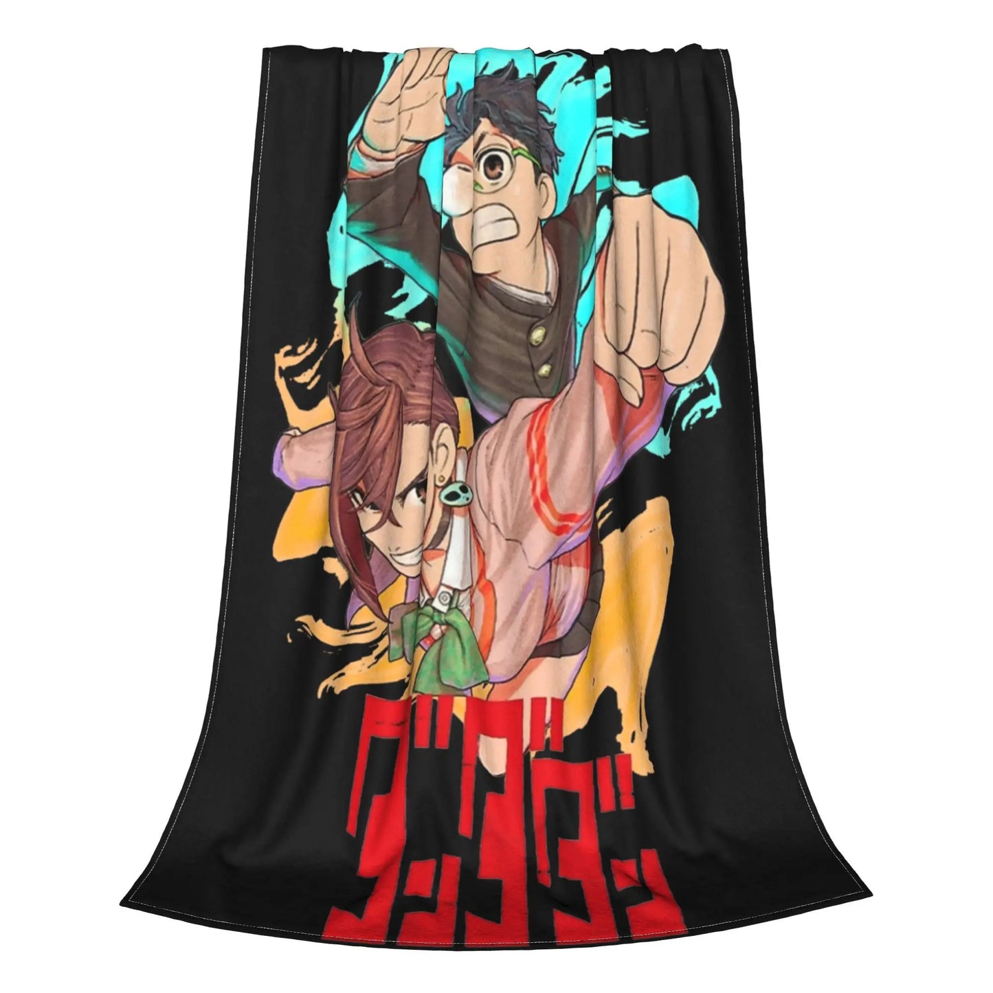 Dandadan Momo and Okarun Adventure Fleece Blanket