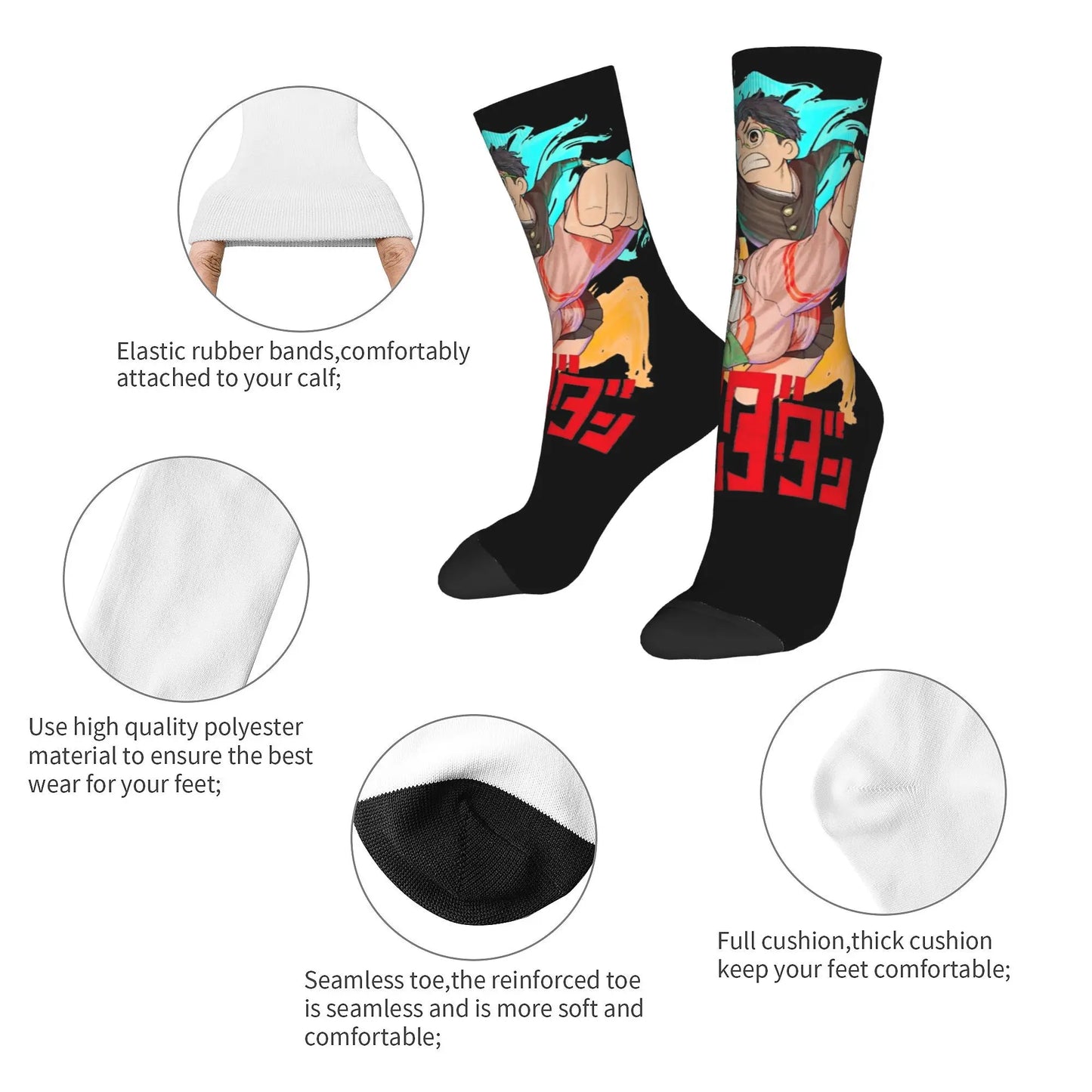 Dandadan Okarun Action Pose Socks