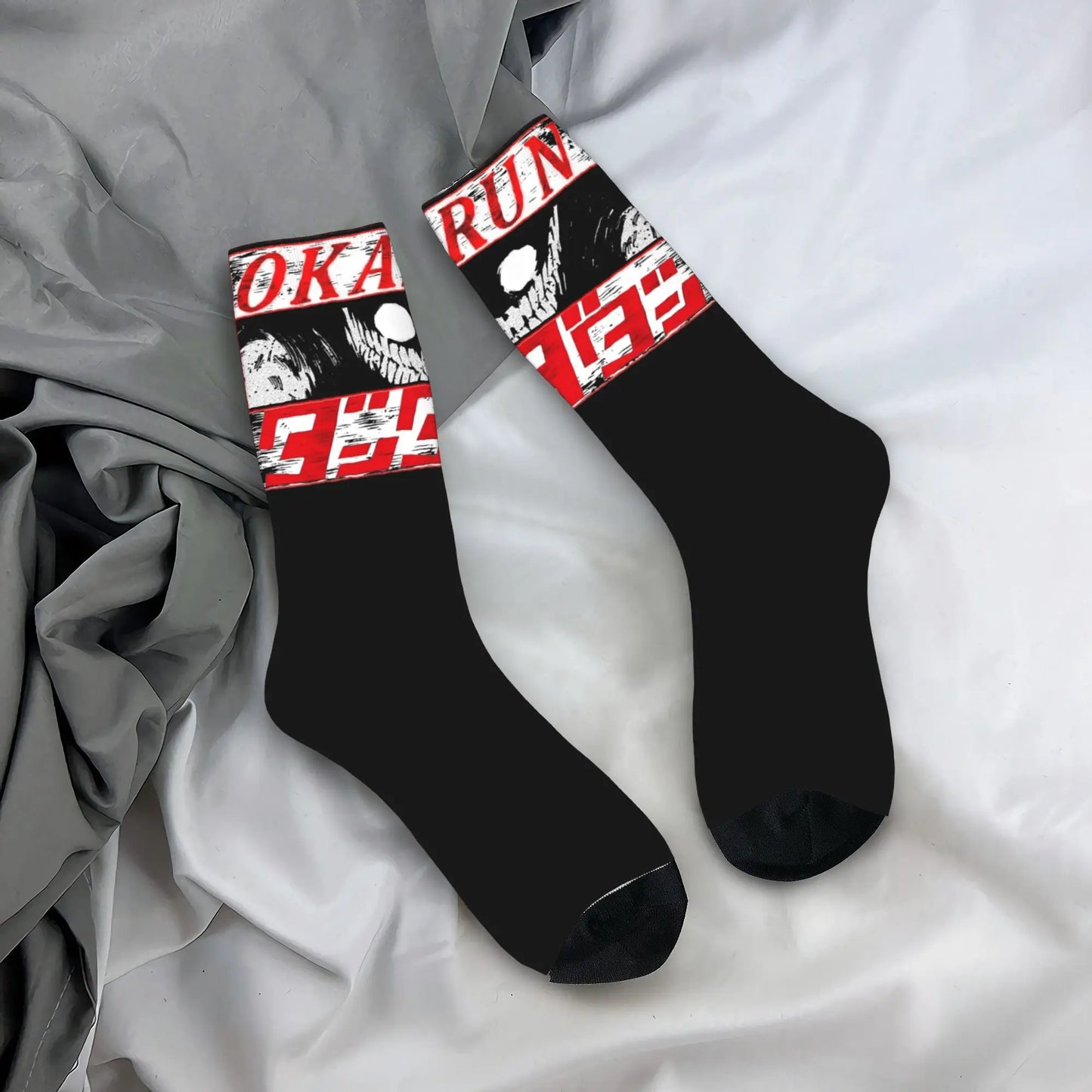 Dandadan Turbo Granny 'Run or Fight' Socks