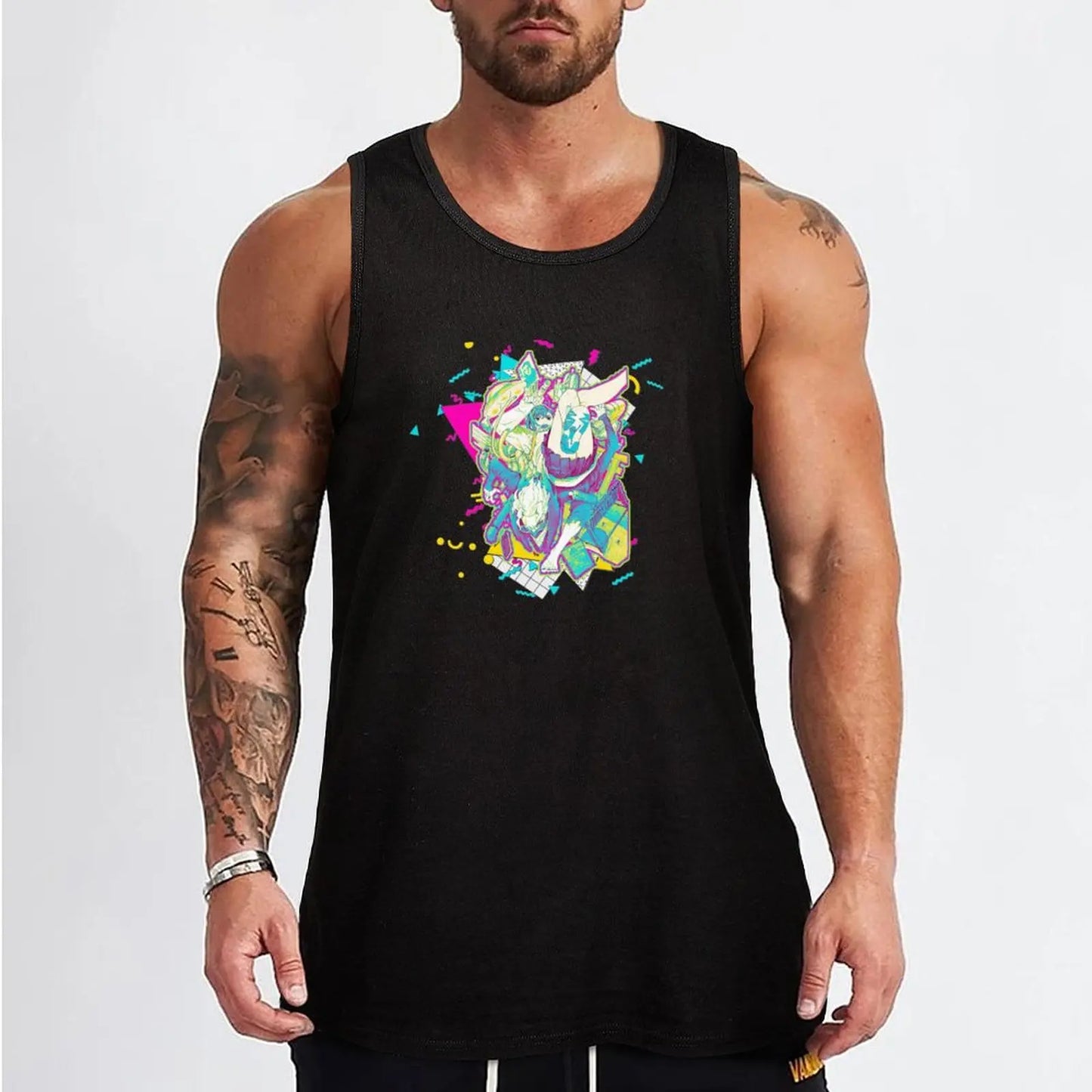 Futuristic Design Momo Ayase - Black Dandadan Tank Top