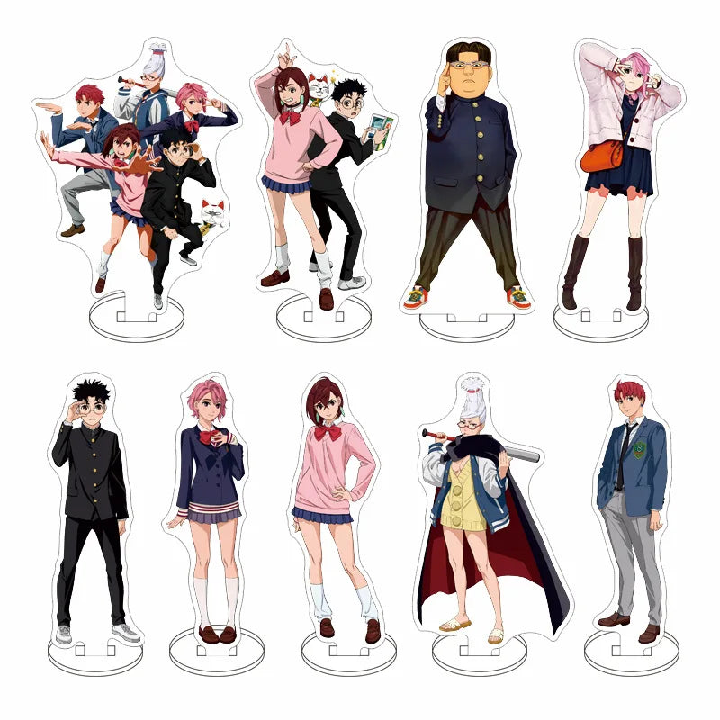 Dandadan Main Cast Acrylic Stand - Momo Ayase, Okarun, and Friends