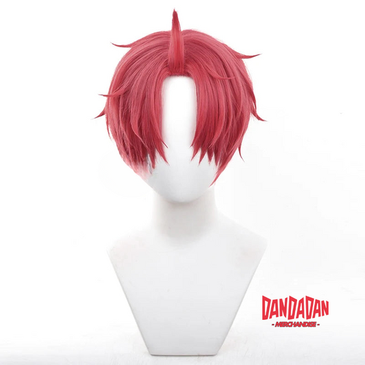 Jin Enjoji Cosplay Wig – Dandadan Anime Red Wig for Cosplay